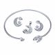 Juego De Pulseras Con Aretes Y Dije