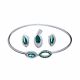 Juego De Pulseras Con Aretes Y Dije
