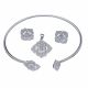 Juego De Pulseras Con Aretes Y Dije