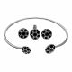 Juego De Pulseras Con Aretes Y Dije
