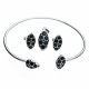 Juego De Pulseras Con Aretes Y Dije