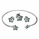 Juego De Pulseras Con Aretes Y Dije