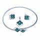 Juego De Pulseras Con Aretes Y Dije