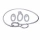 Juego De Pulseras Con Aretes Y Dije