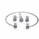 Juego De Pulseras Con Aretes Y Dije