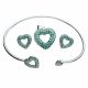 Juego De Pulseras Con Aretes Y Dije