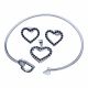 Juego De Pulseras Con Aretes Y Dije