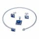 Juego De Pulseras Con Aretes Y Dije