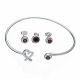 Juego De Pulseras Con Aretes Y Dije
