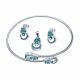 Juego De Pulseras Con Aretes Y Dije