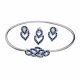 Juego De Pulseras Con Aretes Y Dije