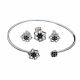 Juego De Pulseras Con Aretes Y Dije
