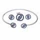 Juego De Pulseras Con Aretes Y Dije