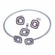 Juego De Pulseras Con Aretes Y Dije