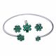 Juego De Pulseras Con Aretes Y Dije