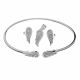 Juego De Pulseras Con Aretes Y Dije