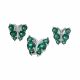 PLATA 925 Juego De Mariposa