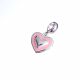 Beads De Corazón Esmaltado