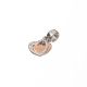 Beads De Corazon  Rodio