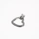 Beads De Corazon  Rodio