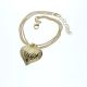 Pulsera Con Dije De Corazon Diamantado