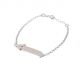 Pulsera con Placa De Corazon de Niño/a Esmaltada