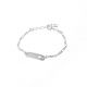 Pulsera con Placa De Corazon de Niño/a