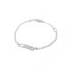 Pulsera con Placa De Corazon de Niño/a