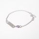 Pulsera con Placa De Corazon de Niño/a Esmaltada