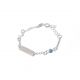 Pulsera con Placa De Turquesa de Niño/a