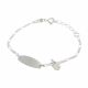 Pulsera con Placa Con Mariposa de Niño/a