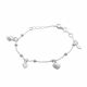 Pulsera Con Corazon de Niño/a