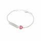 Pulsera Con Corazon de Niño/a Esmaltada