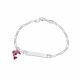 Pulsera con Placa de Niño/a Esmaltada