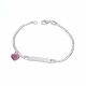 Pulsera con Placa de Niño/a Esmaltada