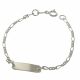 Pulsera Con Placa de Niño/a