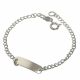 Pulsera Con Placa de Niño/a