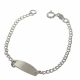 Pulsera Con Placa de Niño/a