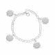 Pulsera Con Dijes De Flor