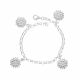 Pulsera Con Dijes De Flor