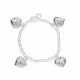Pulsera Con Dijes De Corazon