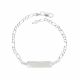 PULSERA CON PLACA DE NIÑO