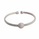Pulsera Rigida  Rodio