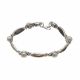Pulsera De Oro Plata con Perlas