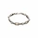 Pulsera De Oro Plata con Perlas