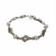 Pulsera De Oro Plata con Perlas