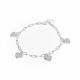 Pulsera De Corazones Colgando