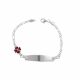 PULSERA CON PLACA DE NIÑO  ESMALTADA
