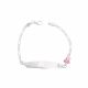 PULSERA CON PLACA DE NIÑO  ESMALTADA