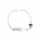 PULSERA CON PLACA DE NIÑO  ESMALTADA
